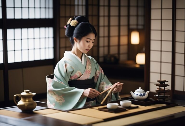 kimono for tea ceremony